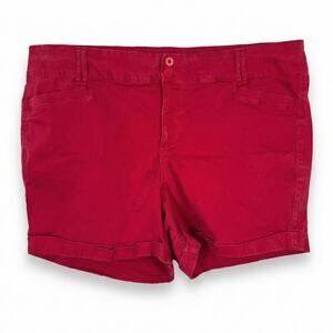 Torrid Womens 26 Preppy Nautical Resortwear Minimalist Stretch Utility Shorts